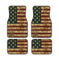 4-Piece Car Floor Mats Patriot American Flag All-Weather Protection American Flag USA Flags Car Carpets Heavy-Duty Car Carpets Auto Universal Fit Car Accessories All-Season Mats - color: Flags
