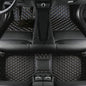 Add Personal Touch to Your Vehicle with IMEISH Customizable Logo Text Car Mats for 99% of vehiclesPads Protection Non-Slip Leather Floor Liners (Black Rice) - color: Black rice