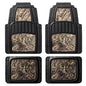 Mossy Oak Camo Trimmable Floor Mats - All Weather Protection - Trim to Fit for Car, SUV, Van, Trucks - Official Licensed Product (4 Pcs)