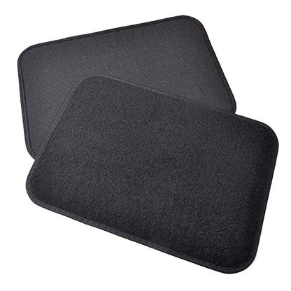 Motor Trend Premium Inter-Lock Backing Carpet Car Floor Mats - Front & Rear, Thick & Durable Auto Protection, Fits Most Cars Truck SUV Coupe Sedan - color: Black