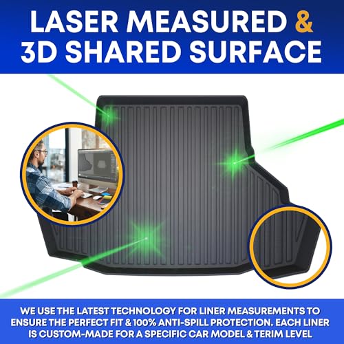 Laser Measured Trunk Liner Cargo Rubber Tray for Ford Mustang Coupe 2015-2023
