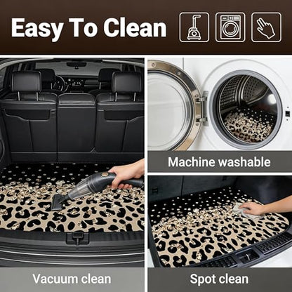 Car Trunk Mat - Universal Size 29" x 39", Leopard Print Pattern Cargo Liner, Car Accessory for SUVs/Sedan/Wagons, Durable Protective Mat, Trunk Liner for Families/Travel Enthusiasts - style: Leopard Print-9