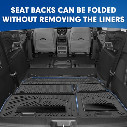 Mixsuper Cargo Liner for Honda Odyssey 2018-2024 2025 2026, All Weather Trunk Mat Backrest Mat TPE Back Seat Cover Protector for Odyssey Accessories - size: 18-26 |Odyssey| Cargo & Backrest Mat