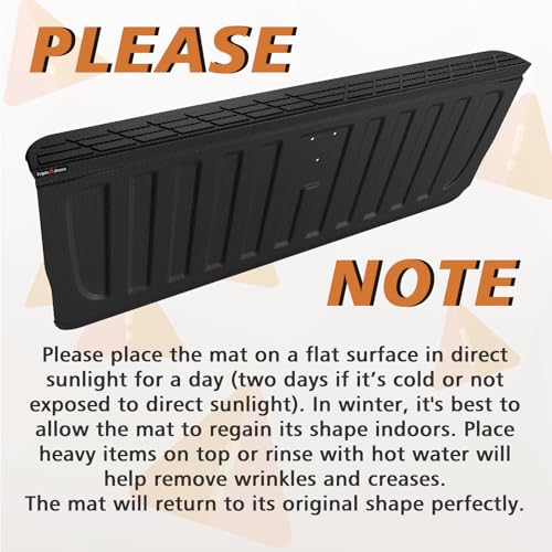 Truck Mat Compatible with 2007-2013 Chevy Silverado & GMC Sierra 1500 Accessories, Tailgate Mat Custom Fit All Weather Protection Pickup Liner, w/Tailgate Cap Protector - size: 1)Slv & Sra 1500 |07-13|Tailgate Mat w/ Cap Cover