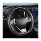 Steering Wheel Cover for Women and Men, Carbon Fiber Plush Steering Wheel Cover Soft Anti-Slip Comforting, Universal 15 Inches Steering Wheels Accessories (Carbon Fiber Black/Gray) - color: Carbon Fiber Black/Gray