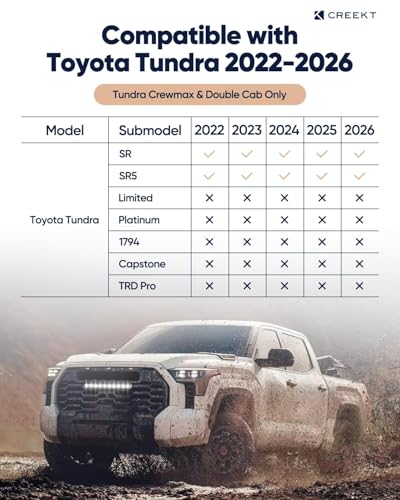 Full Set car seat Covers for Toyota Tundra 2022-2026,Faux Leather Waterproof Pickup seat Covers Custom fit for Toyota Tundra Accessories, for Truck seat Covers 2022 2023 2024 2025 2026 SR SR5