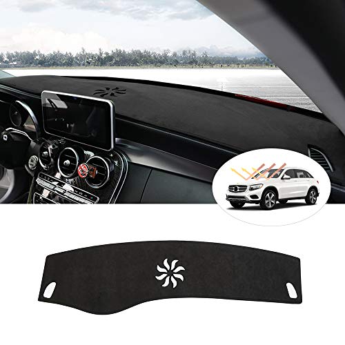 Cartist Suede Dash Mat for Mercedes Benz GLC 2016-2021 2022 Dash Cover Nonslip Dashboard Mat Protector Sunshade No Glare - size: dash mat for Benz GLC 2016-2022