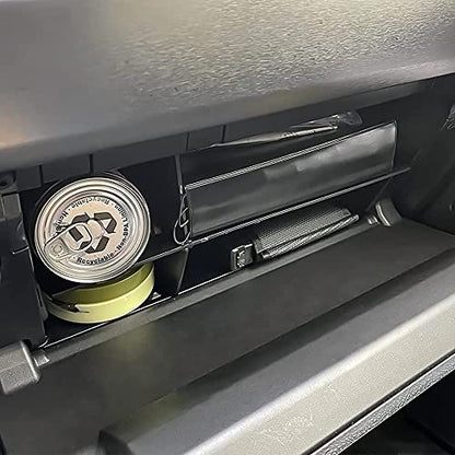 Glove Box Organizer Compatible with 4Runner 2010 2011-2019 2021 2022 2023 2024 and GX 460 2010-2024 Accessories, Insert Glove Compartment ABS Materials, Black