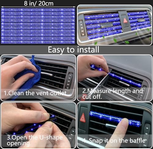 NBTEPEM 27 PCs Blue Bling Car Accessories Set for Women, Steering Wheel Covers Universal Fit 15 Inch, Bling License Plate Frame, Bling Phone Holder, Bling Car Coasters (Blue Diamond) - color: Blue Diamond