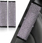 NBTEPEM 2 Pack Bling Car Seat Belt Covers, Diamond Seatbelt Shoulder Protection, Rhinestones Seat Belt Strap Cover Shoulder Pad, Universal Car Interior Accessories Fit for Car/Truck/SUV(Light Purple) - color: Purple
