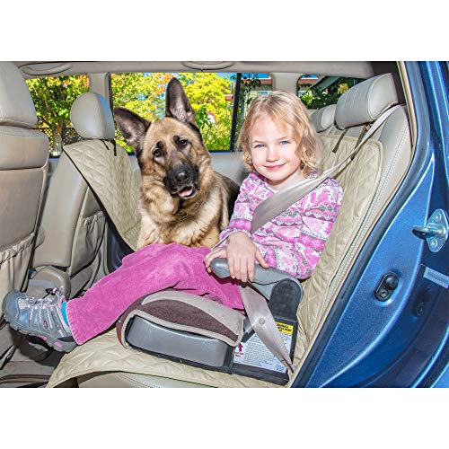 Furhaven Universal Water-Resistant Quilted Hammock-Style Backseat or Cargo Area Protector - Clay, One Size
