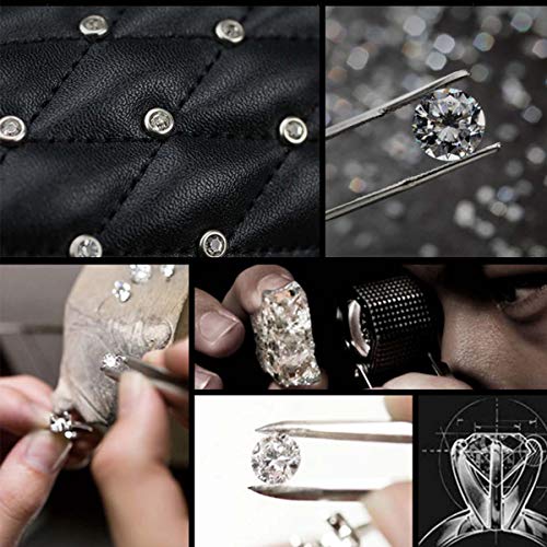 5pcs/Set Bling Bling Car Seat Belt Covers & Diamond Gear Shift Knob Cover & Crystal Handbrake Cover Set Diamond Auto Interior Decor Accessories for Women (5pcs/Set - Full Crystal)