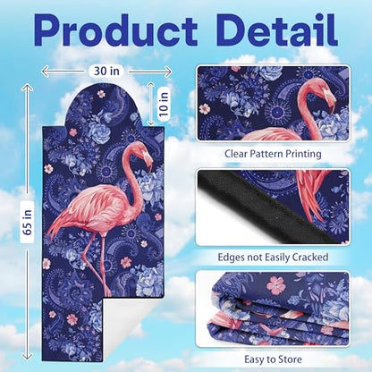 2 Pack Car Seat Towel Covers, Sweat-Proof Microfiber Seat Protectors for Gym, Running, Beach & Workout, Breathable Quick-Dry, Machine Washable, Pink Flamingo Print, Universal Fit - color: Pink Flamingo