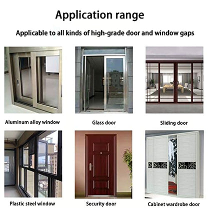 Weather Stripping Door Window Seal Strip 33 Ft, Selfadhesive Strong Adhesion, soundproofing, Draft Blocker, Dustproof, Suitable for Doors and Windows Cabinet Doors, 0.35 Wide X 0.6 Inch Thick, Gray - size: 33FT, 0.35'' Wide X 0.6'' Thick