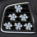 Bling Flower Air Vent Clips, 6 Pcs Cute Daisy Air Fresheners, Diffuser With Rhinestone Interior Decoration Charm, Diamond Decor Accessories for Women Girls