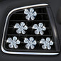 Bling Flower Air Vent Clips, 6 Pcs Cute Daisy Air Fresheners, Diffuser With Rhinestone Interior Decoration Charm, Diamond Decor Accessories for Women Girls