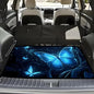 Universal Car Trunk Mat, All Weather Trunk Protection Cargo Liner, Stylish Vehicle Interior Accessories, Durable Cargo Mat Rear Trunk Line Suitable for Most Car (Blue Butterfly Print, 29" x 39") - color: Blue Butterfly Print