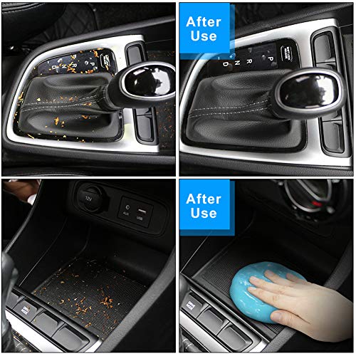 TICARVE 2Pack Cleaning Gel Car Putty Car Detail Putty Auto Detail Gel Detail for Car Interior Cleaner Kits Automotive Car Slime Keyboard Cleaner Blue (320g/11.2oz) - color: Blue 2 Pack
