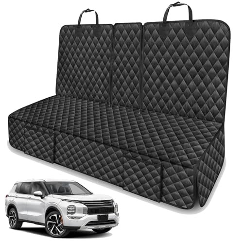 Dog Car Seat Cover for Back Seat Compatible with Mitsubishi Outlander Lancer Eclipse Cross Sport Accessories, Waterproof Non-Slip Pet Bench Backseat Covers 2026 New