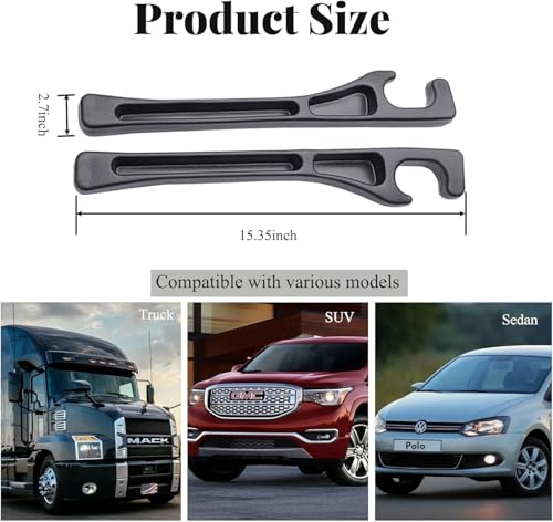 2-Pack Car Seat Gap Filler Organizer, No Drop Seat Guard, Universal Car Seat Gap Filler, Silicone Gap Filler Prevents Phone, Keys & Wallet from Falling, Universal Fit for Car, SUV, Truck