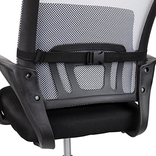 Mind Reader Lumbar Support Cushion with Air-Cloud Memory Foam, Ergonomic Lower Back Pillow for Office Chair and Car Seat, Black - color: Classic Black