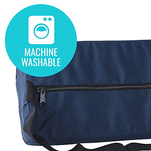 DMI Lumbar Roll Back Support Cushion Pillow, Half-Moon Size, Navy