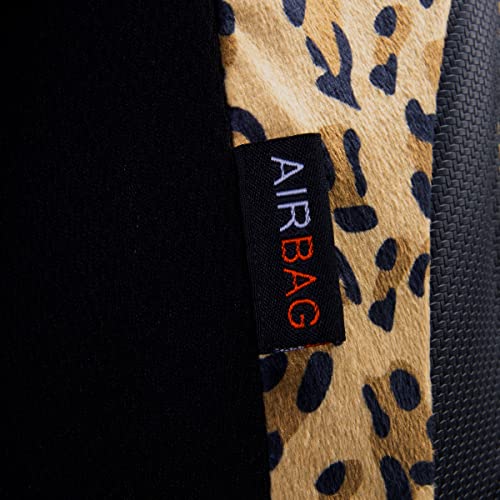 Flying Banner car seat Covers Protects Leopard Printing Velvet Faux Leather Carbon Fiber Front and Rear Bench (Leopard Brown Black, Full Set - 8PCS) - color: Leopard Brown Black, size: Full Set -- 8PCS