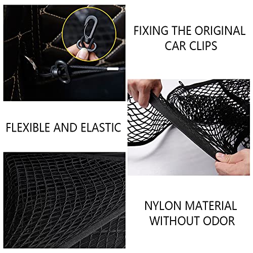 Car Rear Cargo Net with Good Elasticity&Tensile Strength Trunk Net Organizer for SUV Truck,Ideal Car Net Keeps Overlanding Accessories (L 43.3''x15.74'') - color: L 43.3''x15.74''