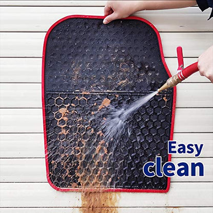 Car Floor Mats Custom Fit for Hyundai Elantra 2020 2019 2018 2017 Odorless Washable Heavy Duty Rubber (All Weather) Floor Liners Black