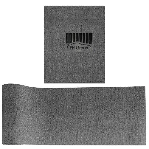 FH Group Car Floor Mats - DIY Ultra Waterproof Trimmable Non-Slip Vinyl Floor Mats, Solid Gray