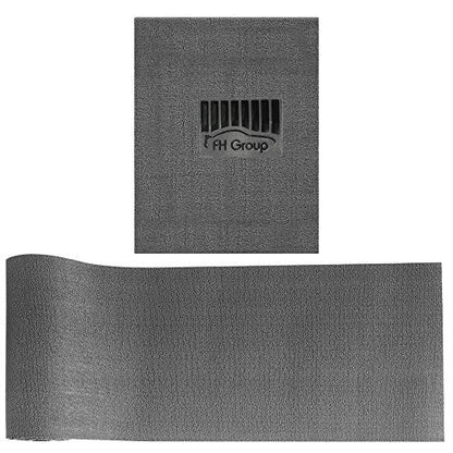FH Group Car Floor Mats - DIY Ultra Waterproof Trimmable Non-Slip Vinyl Floor Mats, Solid Gray