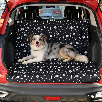 Waterproof Pet Car Seat Cover 49 x 51 in, Oxford Cloth Dog Car Seat Protector, Anti-Slip & Scratchproof Back Seat Cover, Urine Resistant Hammock Mat for Dogs & Cats