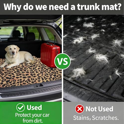 Automotive Floor Mats 5 Pcs, Universal Car Floor Mats, Leopard Print Cargo Liner, Car Accessory for SUVs/Sedan/Wagons, Durable Protective Mat, Trunk Liner for Families/Travel Enthusiasts - style: Bundle 4
