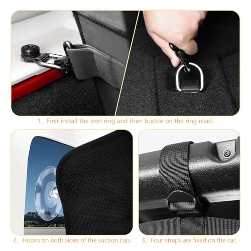 Dog Car Net Barrier Pet Barrier for 2007-2025 Jeep Wrangler JK JL 4 Door Accessories Safely with Children & Pet Trunk Cargo Isolation Liner Divider