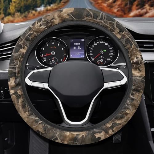 AFPANQZ Steering Wheel Cover for Cars Universal Fit 14 to 15 inch, Branch Pattern Car SUV Sedans Accessories Steering Wheel Protection Sweat Absorption - color: Branch Pattern