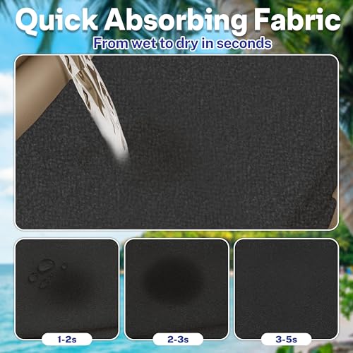 Car Seat Towel Cover After Gym, Car Seat Cover Towel – Sweatproof, Washable, Non-Slip Cover for Cars, SUVs (2 Pack, Black) - color: Black