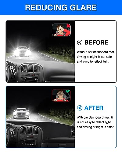 Autorder Dashboard Cover Mat for 2001-2007 Dodge Caravan/Grand Caravan/Chrysler Town Country Accessories Dash Cover Flannel Dash Mat Protector (Without Raised Display w/o Sensor) - size: 2001-2007 Dodge Caravan