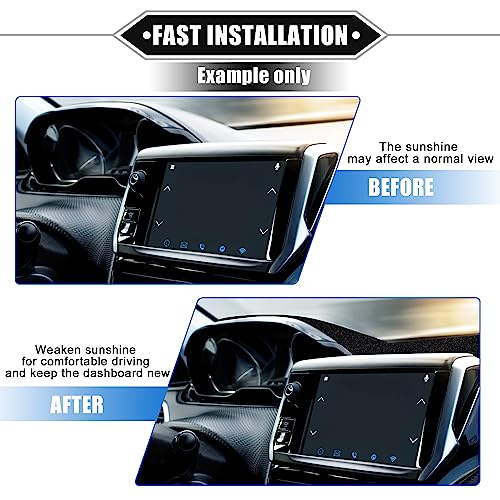Car Dashboard Cover Mat Compatible for Nissan Sentra 2013-2019, Protective Polyester Black Center Console Interior Trim Dash Board Mat