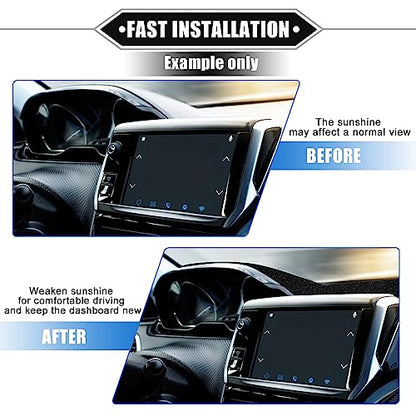 Car Dashboard Cover Mat Compatible for Nissan Sentra 2013-2019, Protective Polyester Black Center Console Interior Trim Dash Board Mat