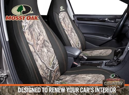 Mossy Oak Camo Seat Covers High Back - Made with Rip-Stop Oxford Fabric, Airbag Compatible, Universial Fit Most Bucket Seats - Official Licensed Product - color: Waterproof Oxford High Back