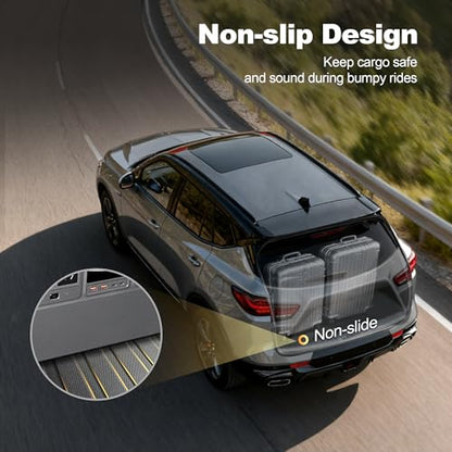 AOMSAZTO Cargo Mat Compatible with 2019-2024 Nissan Armada: All Weather TPE Custom Fit Cargo Liner & Backrest Liners for Armada & QX80 - style: 11)19-24 Armada Cargo Mat and Seatback Mat
