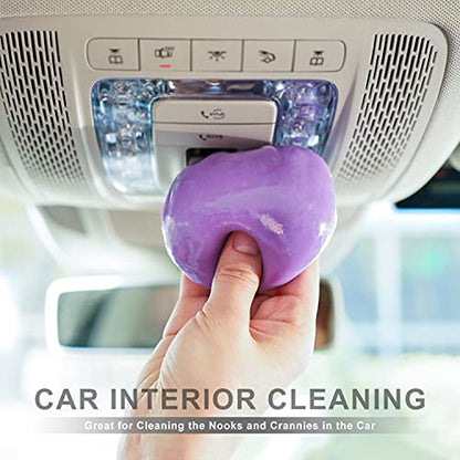TICARVE 2Pack Cleaning Gel for Car Putty Car Vent Cleaner Cleaning Putty Gel Auto Tools Car Interior Cleaner Dust Mud for Cars and Keyboard Cleaner Slime Purple (320g/11.2oz) - color: Purple 2 Pack