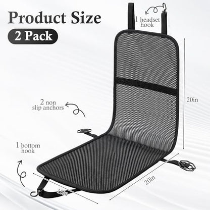 2 Pack 3D Air Mesh Car Seat Cushion - 41" x 15" Black Breathable Double Cool Chair Seat Pad for Truck, SUV, Van, Car - Universal Fit