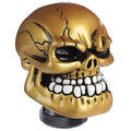 Skeleton Shifter Knobs Skull Gear Lever Handle Car Shift Head Fit Most Manual Automatic Transmission, Gold - color: Gold