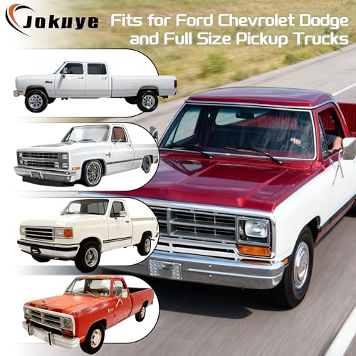 Jokuye Heavy Duty Universal Bench Seat Covers for Ford for Chevrolet for Dodge Full Size Pickup Trucks with Storage Pockets - Gray - color: Gray, size: Sandwich mesh