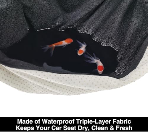 Waterproof Towel Car Seat Cover, Sweatproof Non-Slip Seat Protector, Universal Fit for Front Bucket or Rear Bench Seat of Cars, SUVs, Vans, Trucks, Compatible with Airbags and Armrests (Black, 2 Pack) - color: Black, 2 Pack