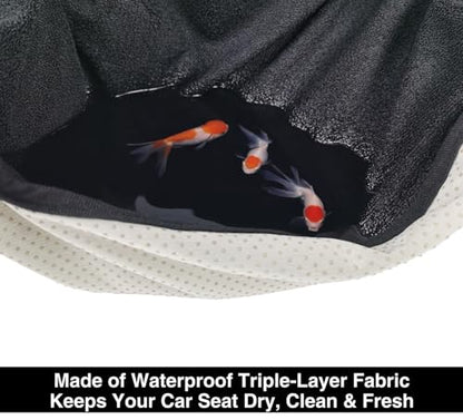 Waterproof Towel Car Seat Cover, Sweatproof Non-Slip Seat Protector, Universal Fit for Front Bucket or Rear Bench Seat of Cars, SUVs, Vans, Trucks, Compatible with Airbags and Armrests (Black, 2 Pack) - color: Black, 2 Pack
