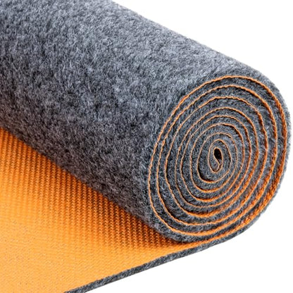 17 * 7.4 Ft Heavy Duty Oil Spill Mat, 6.5mm Thickened Extra Large Garage Floor Mat for Under Car, 1/4" Waterproof Rubber Backing Absorbs Oil Quickly, Washable, Reusable, Durable, Non-Slip - size: 7'2" x 17'
