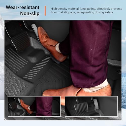 powoq Floor Mats Compatible with 2016-2022 Honda Pilot Cargo Mat Cargo Liner Trunk Mat TPE Replacement for 2016-2022 Honda Pilot Accessories (8 Seats Trunk Mat with Backrest Mats+Floor Mats) - size: Compatible with Honda Pilot | 2016-2022