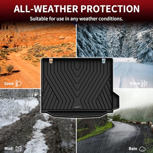 LASFIT Cargo Mat Fits for BMW X3 2024 2023 2022 2021 2020 2019 2018, Custom Fit TPE All Weather for BMW X3 M /M40i/30i/M Competition Trunk Mats Liner, Black (Don't Fit X3 30e) - size: 2) X3 2018-2024 | Cargo Liner
